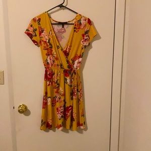 Yellow flower dress